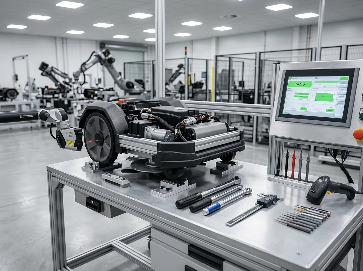 Robotic mower system validation reference