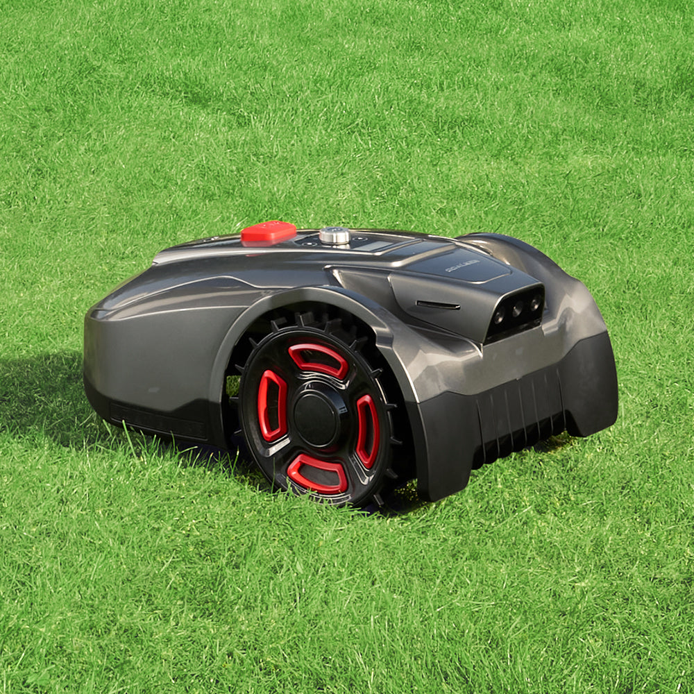 H5 robotic mower platform on a residential lawn